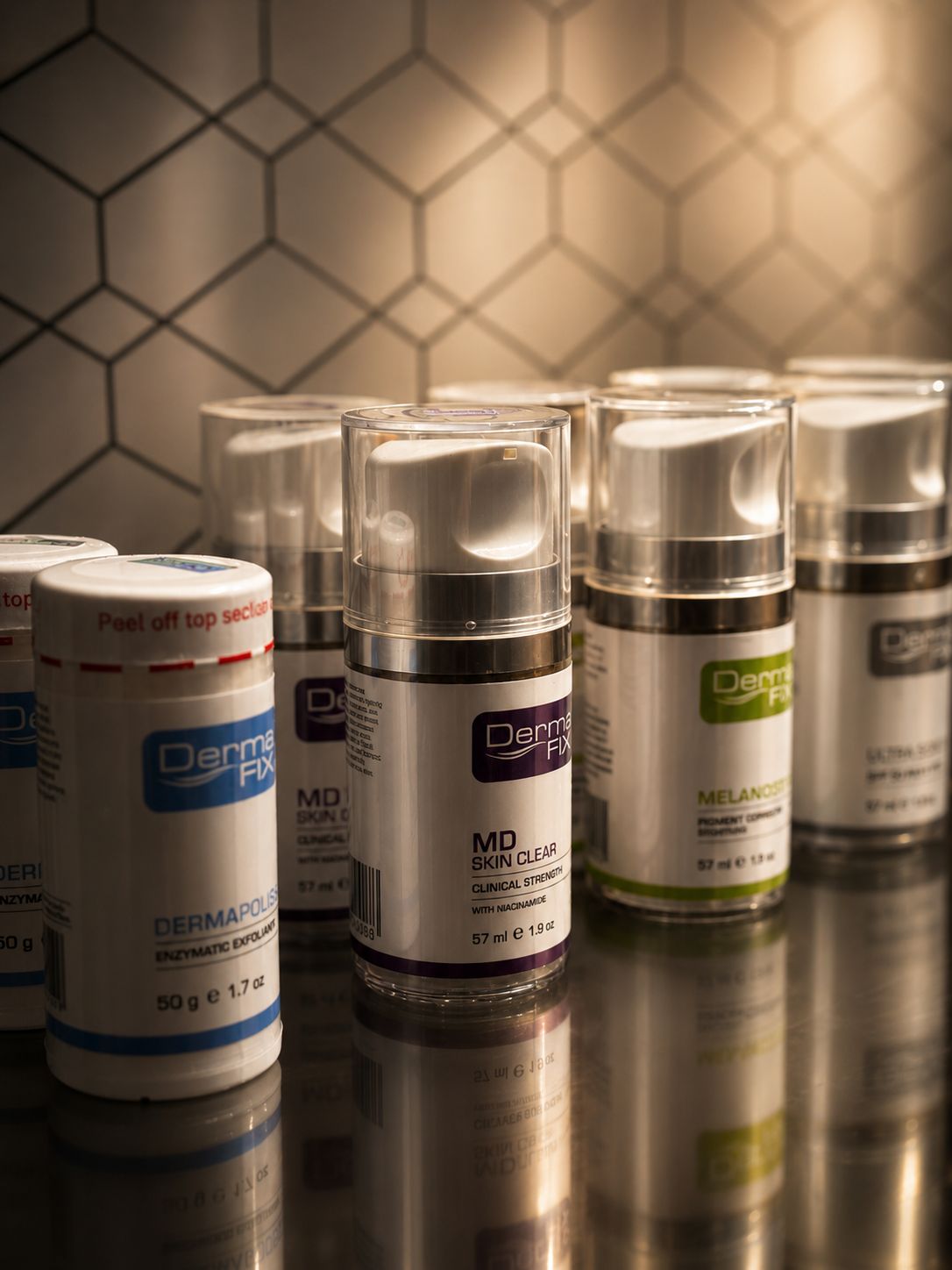 DermaFix skincare range used in Botanica Spa facials