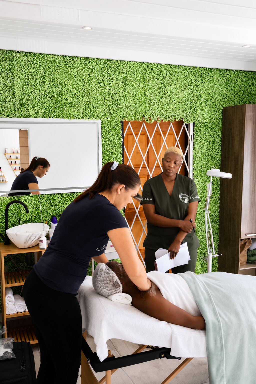 Massage treatment room at Botanica Spa Olivedale